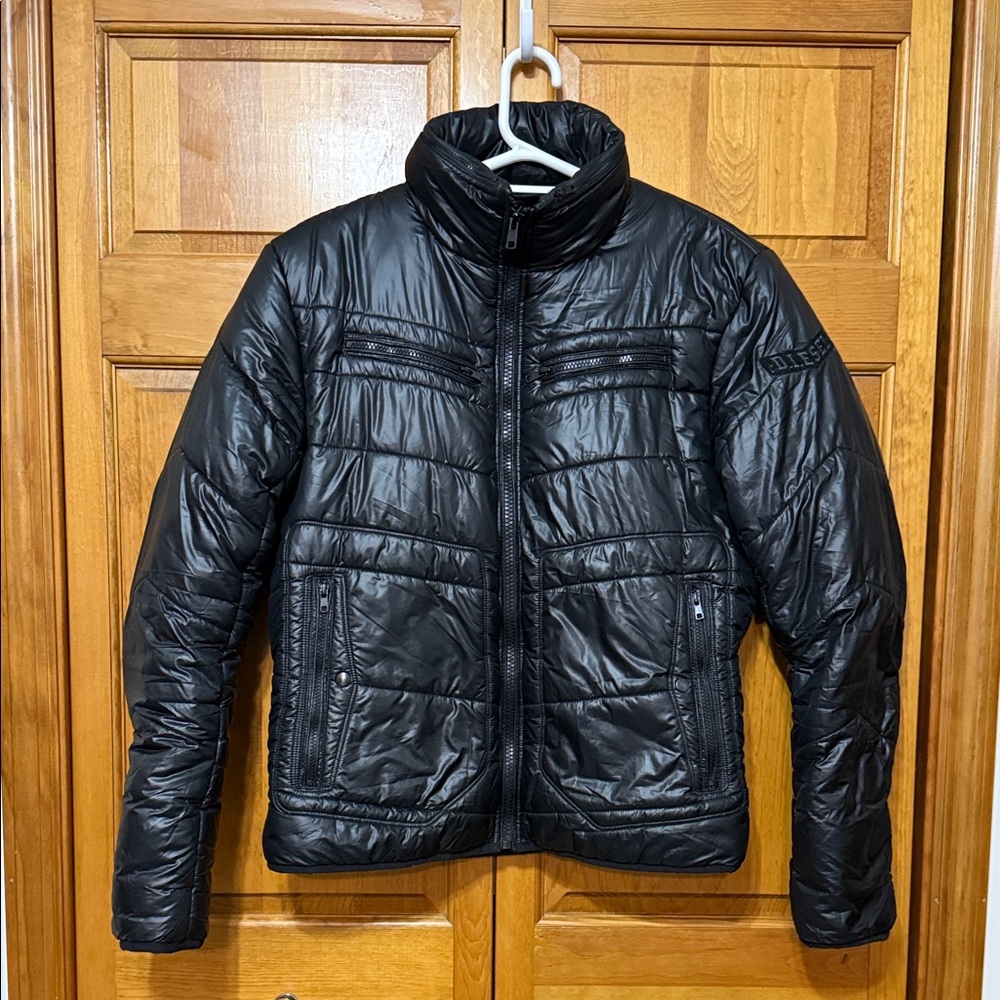 Diesel Men's Shiny Black Puffer Jacket